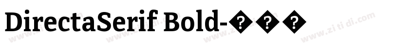 DirectaSerif Bold字体转换